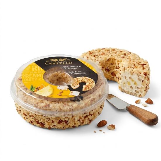 Крем-сыр с ананасом и миндалем, 300 грамм